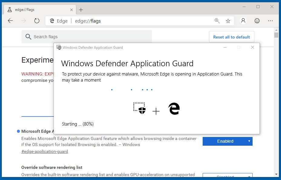 Η Microsoft καταργεί το Defender Application Guard για ορισμένους χρήστες Edge, Η Microsoft καταργεί το Defender Application Guard για ορισμένους χρήστες Edge, TechWar.gr