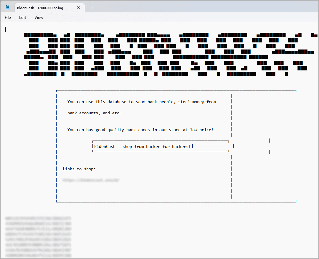 Η αγορά darkweb BidenCash παρέχει δωρεάν 1,9 εκατομμύρια πιστωτικές κάρτες, Η αγορά darkweb BidenCash παρέχει δωρεάν 1,9 εκατομμύρια πιστωτικές κάρτες, TechWar.gr