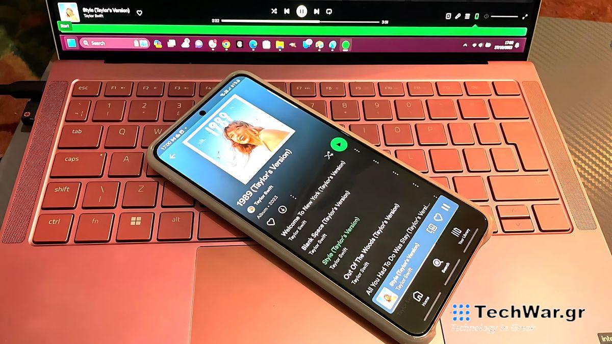 Taylor Swift on Spotify Mobile