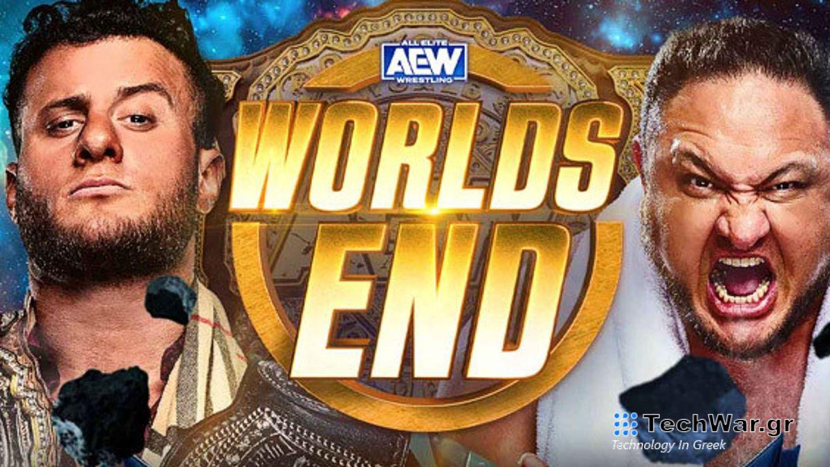 AEW Worlds End 2023 poster