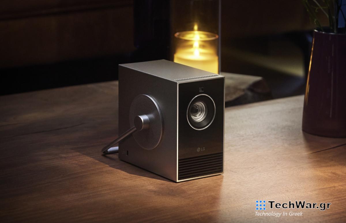 Η LG φέρνει έναν προβολέα 4K με μια περίεργη λαβή στην CES 2024
