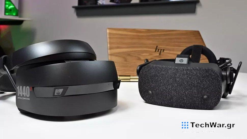 HP Reverb Windows Mixed Reality headset on a desk