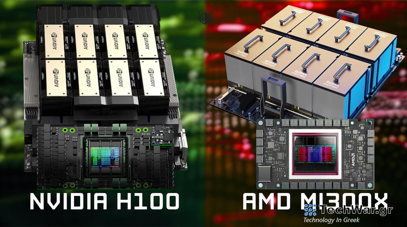 Η NVIDIA επανέρχεται στην AMD, ισχυρίζεται ότι η GPU H100 AI προσφέρει 47% ταχύτερη απόδοση από το MI300X με βελτιστοποιημένο λογισμικό
