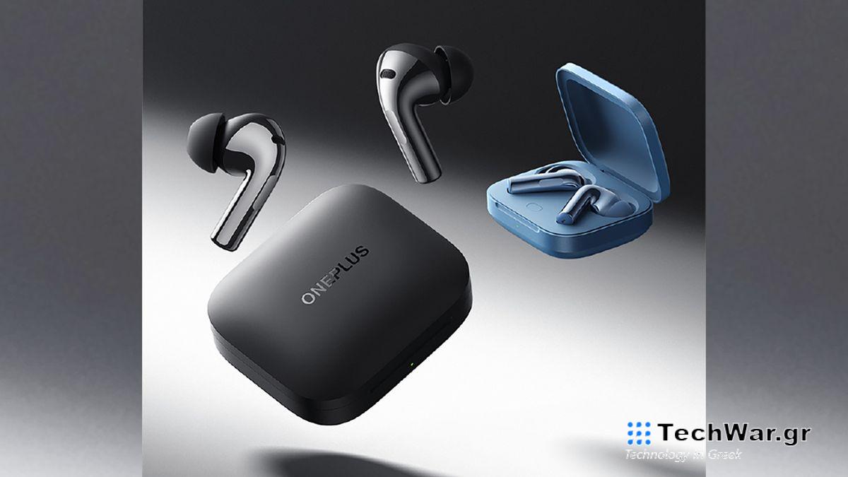 The OnePlus Buds Pro 3 in black and blue shades