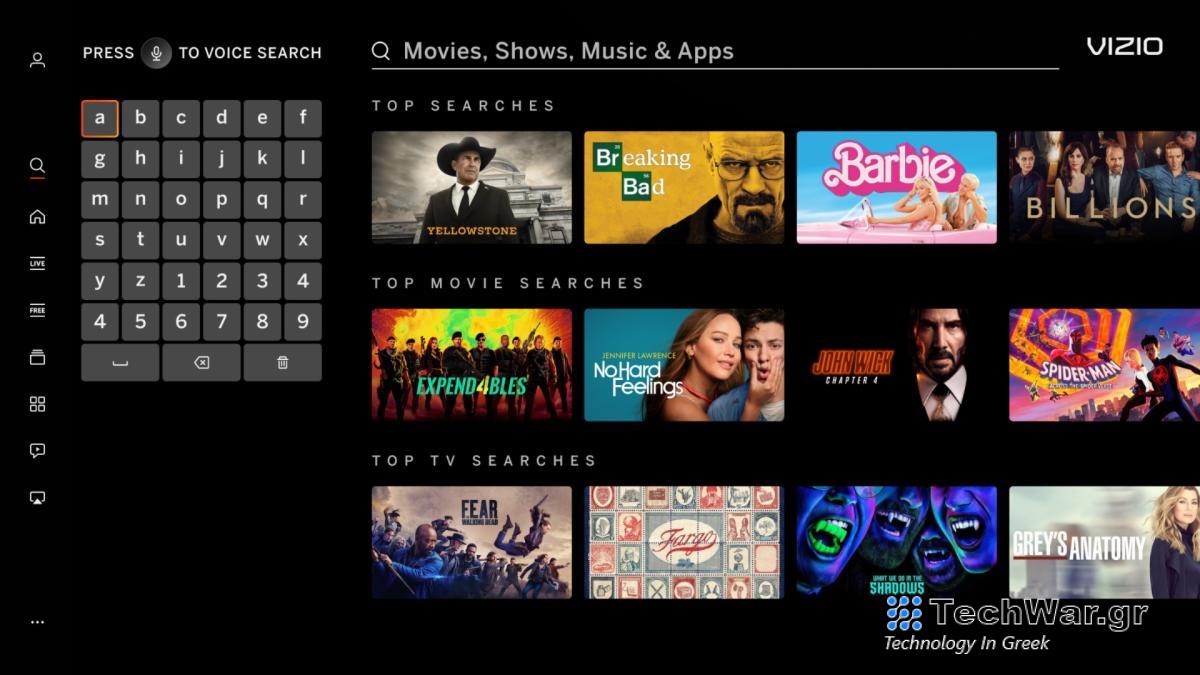 Η τελευταία ενημέρωση έξυπνης τηλεόρασης της Vizio επιτρέπει ταχύτερες εκκινήσεις και εναλλαγή εφαρμογών
