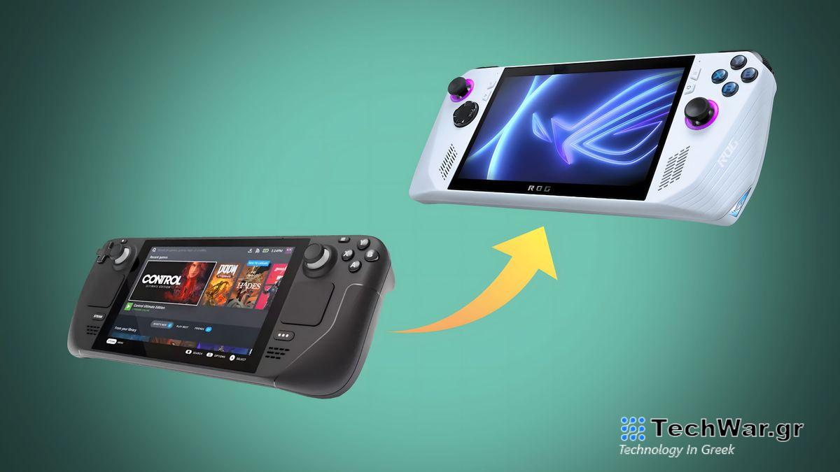 Steam Deck and Asus ROG Ally.