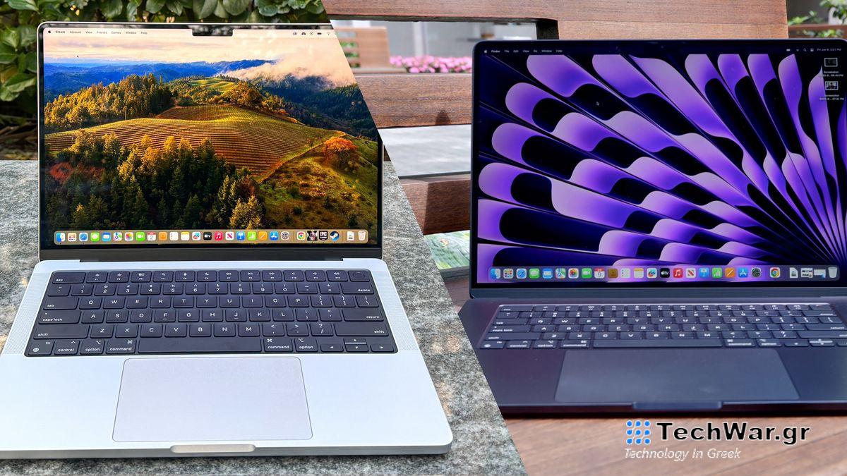 MacBook Pro M3 + MacBook Air 15-inch comp