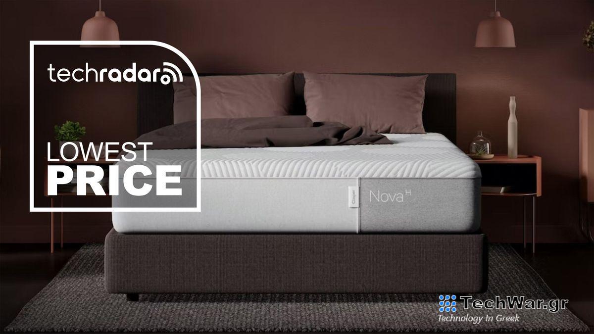 The Casper Nova Hybrid mattress with a badge saying 
