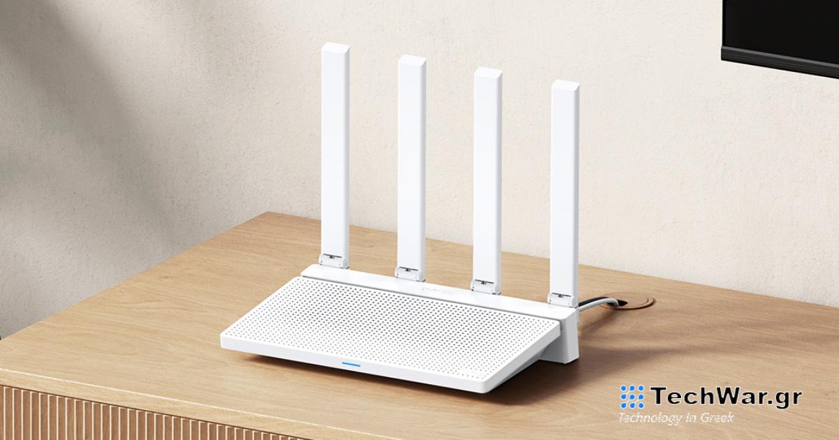 Τιμή έκπτωσης 46€: Το Xiaomi AX3000T είναι ο πιο πρόσφατος δρομολογητής για το 2023 με NFC, WiFi 6 και μέγ. με ταχύτητα έως 2400 Mbps