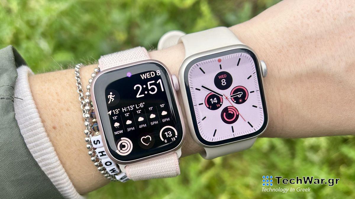 a photo of the Apple Watch 9 and the Apple Watch 8