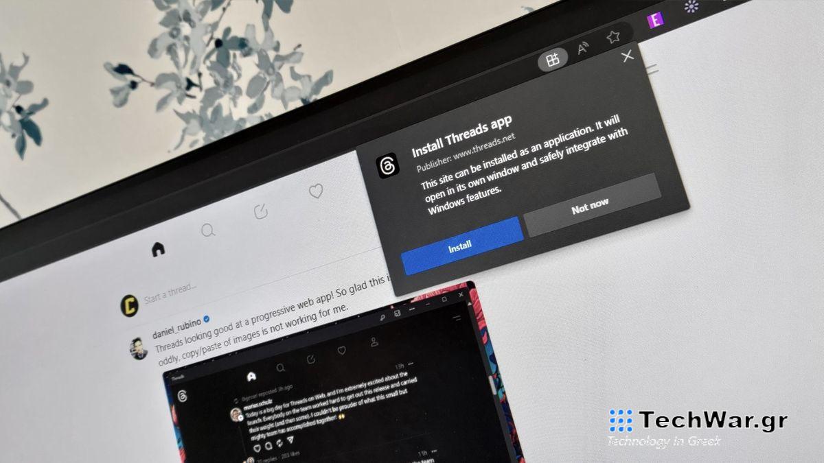 Install Threads as app on Windows 11