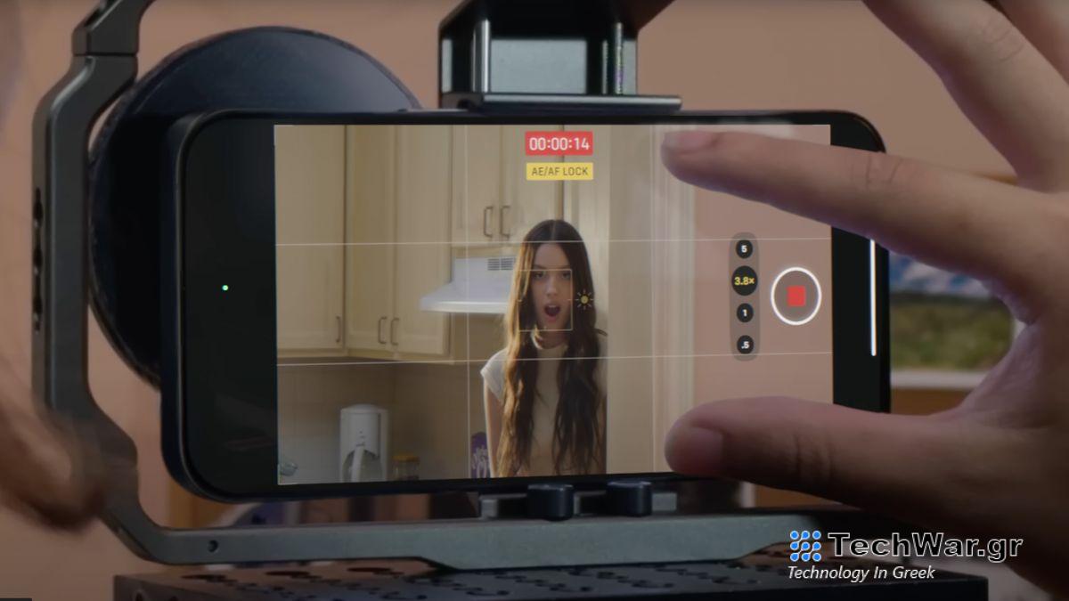 The iPhone 15 Pro being used in an Olivia Rodrigo music video