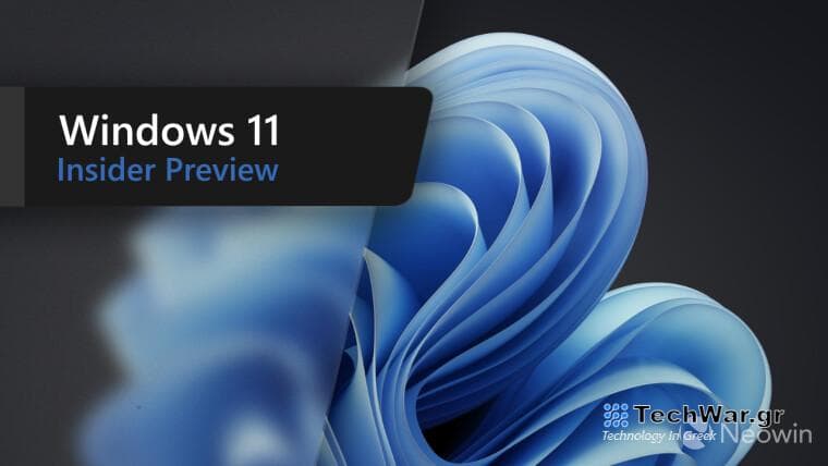 A Windows 11 Insider Preview banner