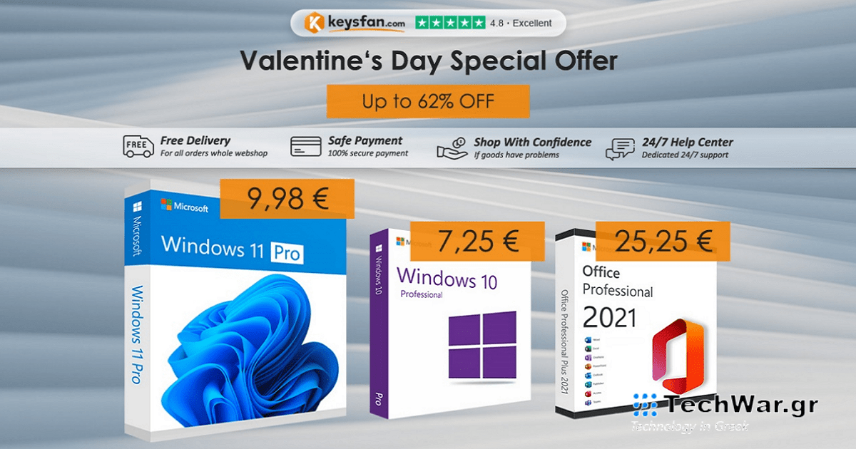 Άδειες ζωής για το Office με έκπτωση έως και 62%