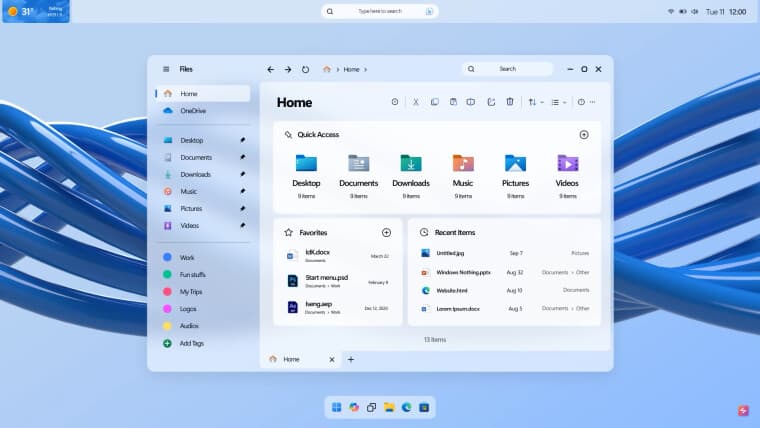 Η Concept φαντάζεται τα "Windows 12" ως το επόμενο "επαναστατικό" λειτουργικό σύστημα της Microsoft, Η Concept φαντάζεται τα “Windows 12” ως το επόμενο “επαναστατικό” λειτουργικό σύστημα της Microsoft, TechWar.GR