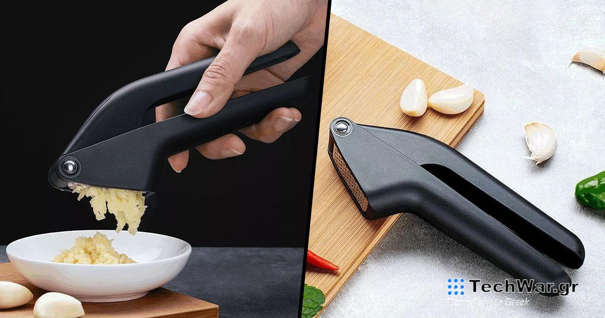 Μπορείτε να αγοράσετε μια χειροκίνητη πρέσα σκόρδου HuoHou από ανοξείδωτο χάλυβα μόνο με 9,90€
