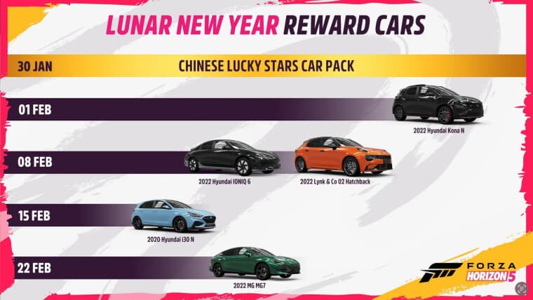 Το Forza Horizon 5 γιορτάζει τη Σεληνιακή Πρωτοχρονιά με νέα αυτοκίνητα, νέα Drift Arena και πολλά άλλα 2 Νέα αυτοκίνητα στο Forza Horizon 5