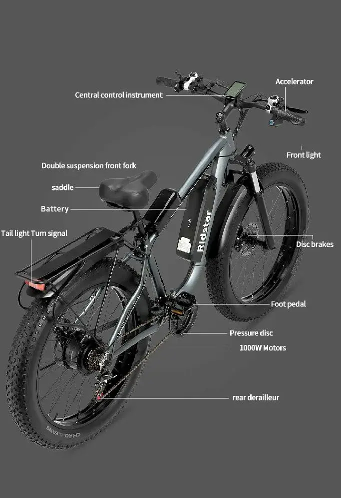 Ridstar E26 : Ισχυρό μοτέρ 1000W και αντοχή μέχρι 150 κιλά, σε ένα Fatbike, ΟΡΙΣΜΟ του VFM., Ridstar E26 : Ισχυρό μοτέρ 1000W και αντοχή μέχρι 150 κιλά, σε ένα Fatbike, ΟΡΙΣΜΟ του VFM., TechWar.GR