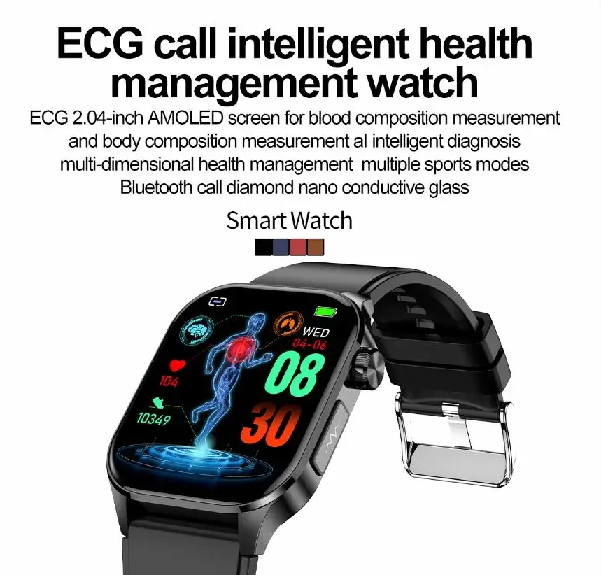 [ΕΥΚΑΙΡΙΑ] ET580 - Μεγάλη AMOLED οθόνη 2.04'' με BT Call / ECG και μέτρηση Σακχάρου (!) στα 37.5€!