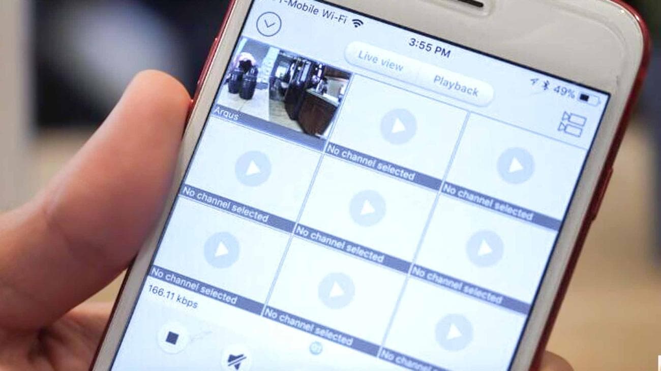 Η εφαρμογή Reolink εμφανίζει πολλές τροφοδοσίες κάμερας ταυτόχρονα