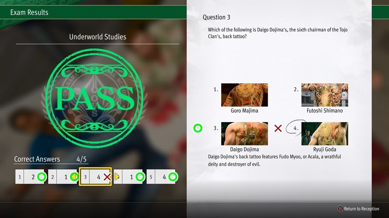Daigo Dojima's tattoo is option number 3 in this image.