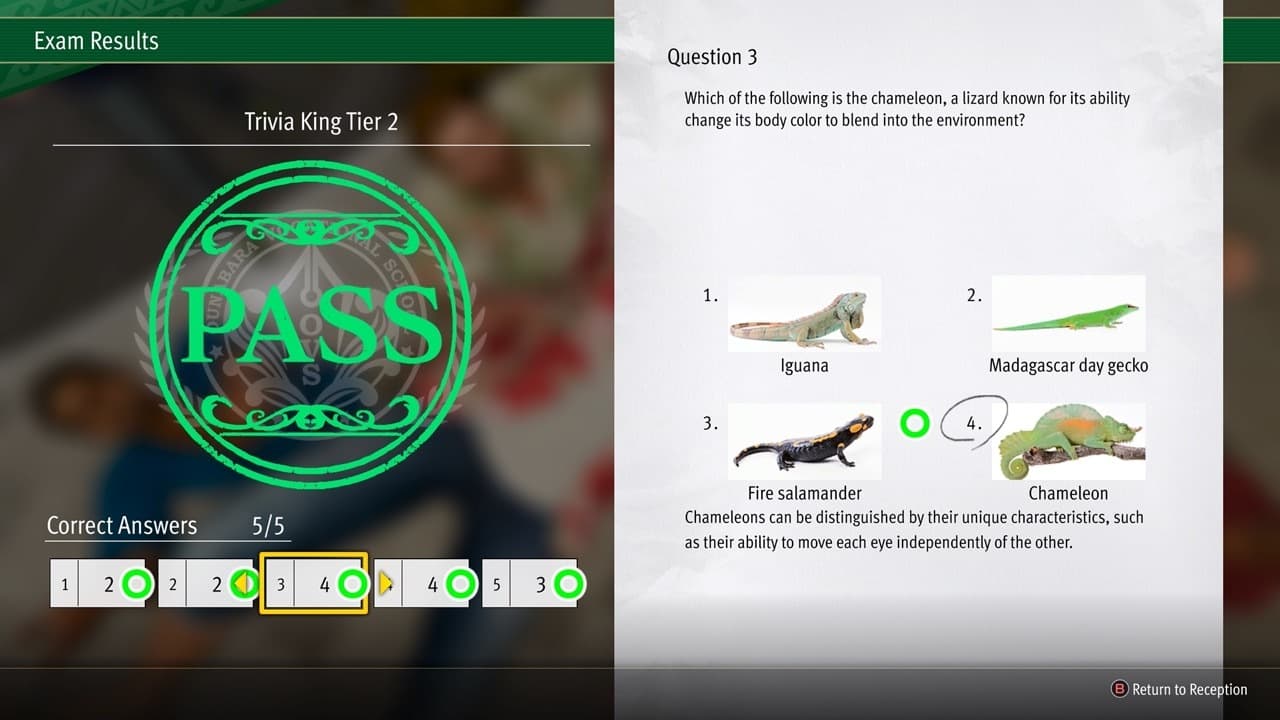 The Chameleon is option number 4 in this image.