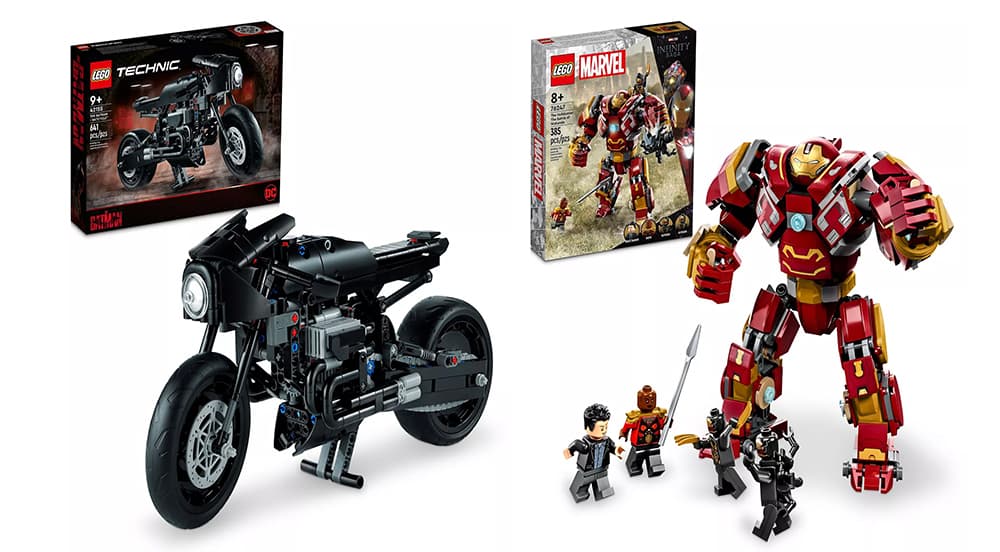 Σετ Lego The Batman: Batcycle και Lego Marvel: Hulkbuster Battle of Wakanda