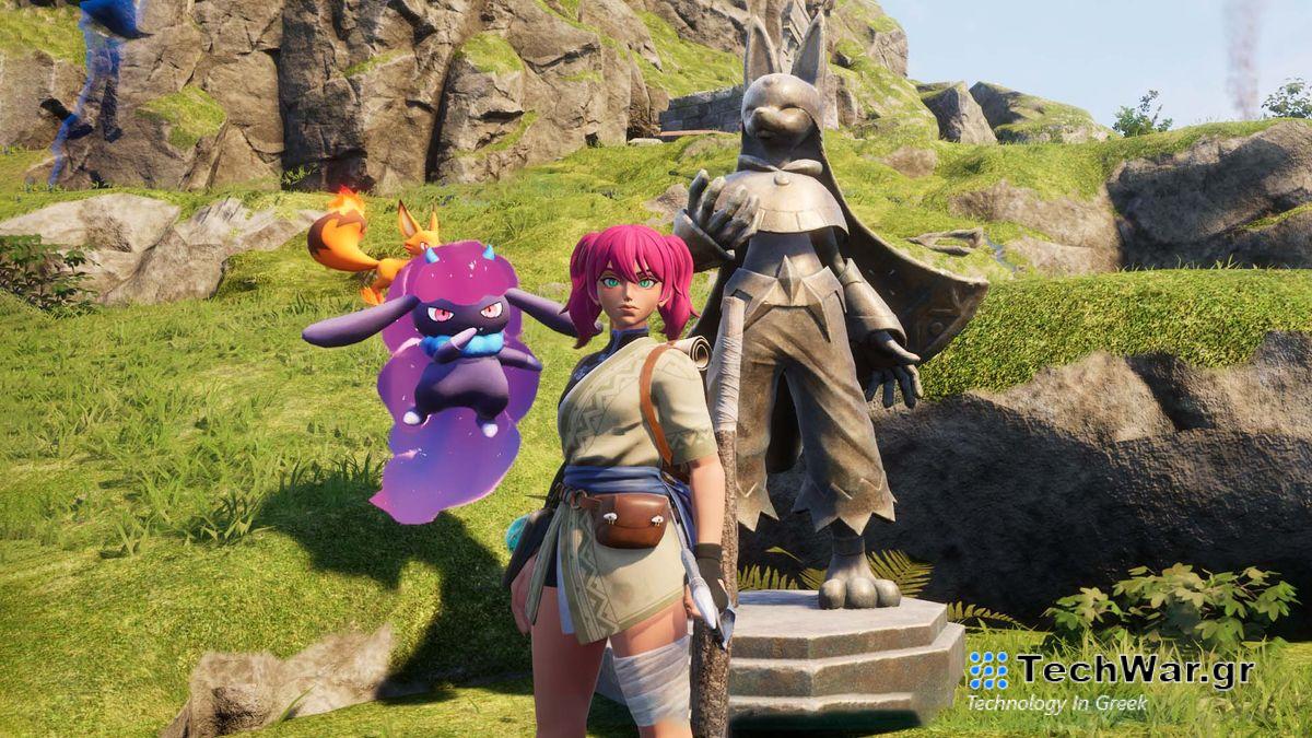 Palworld, player and Daedream.