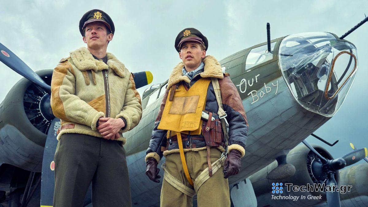 Callum Turner and Austin Butler in Masters of the Air