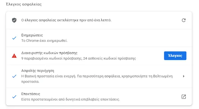Ελεγχος ασφαλείας στο Google Chrome σε λίγα δευτερόλεπτα, Ελεγχος ασφαλείας στο Google Chrome σε λίγα δευτερόλεπτα, TechWar.GR
