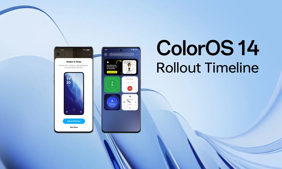 Χρονοδιάγραμμα διάθεσης σταθερής ενημέρωσης ColorOS 14 για τον Ιανουάριο του 2024 
