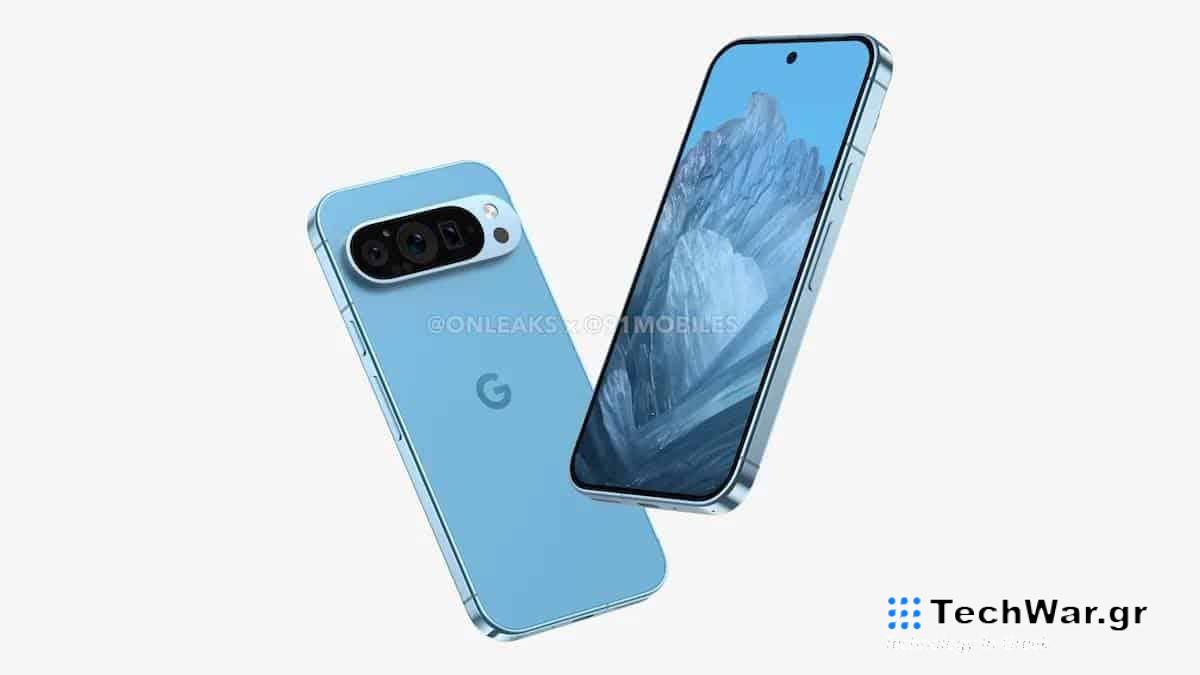 Pixel 9, Google Pixel 9: Render το δείχνουν με τρεις κάμερες, επίπεδες άκρες
