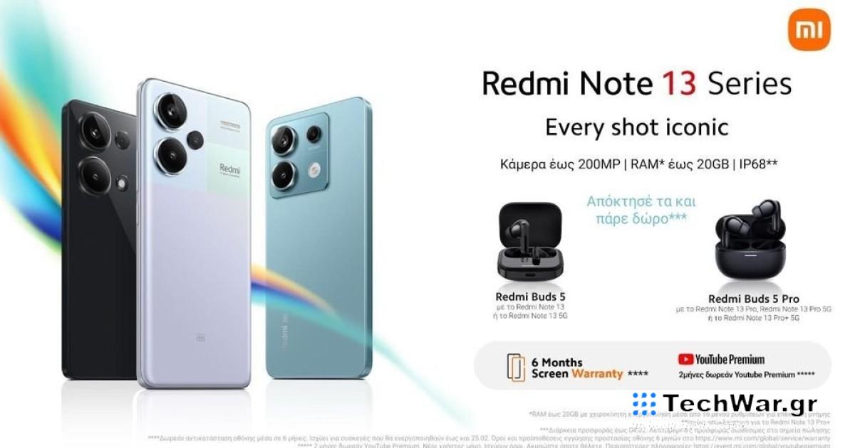 H Xiaomi παρουσιάζει την ολοκαίνουργια σειρά Redmi Note 13