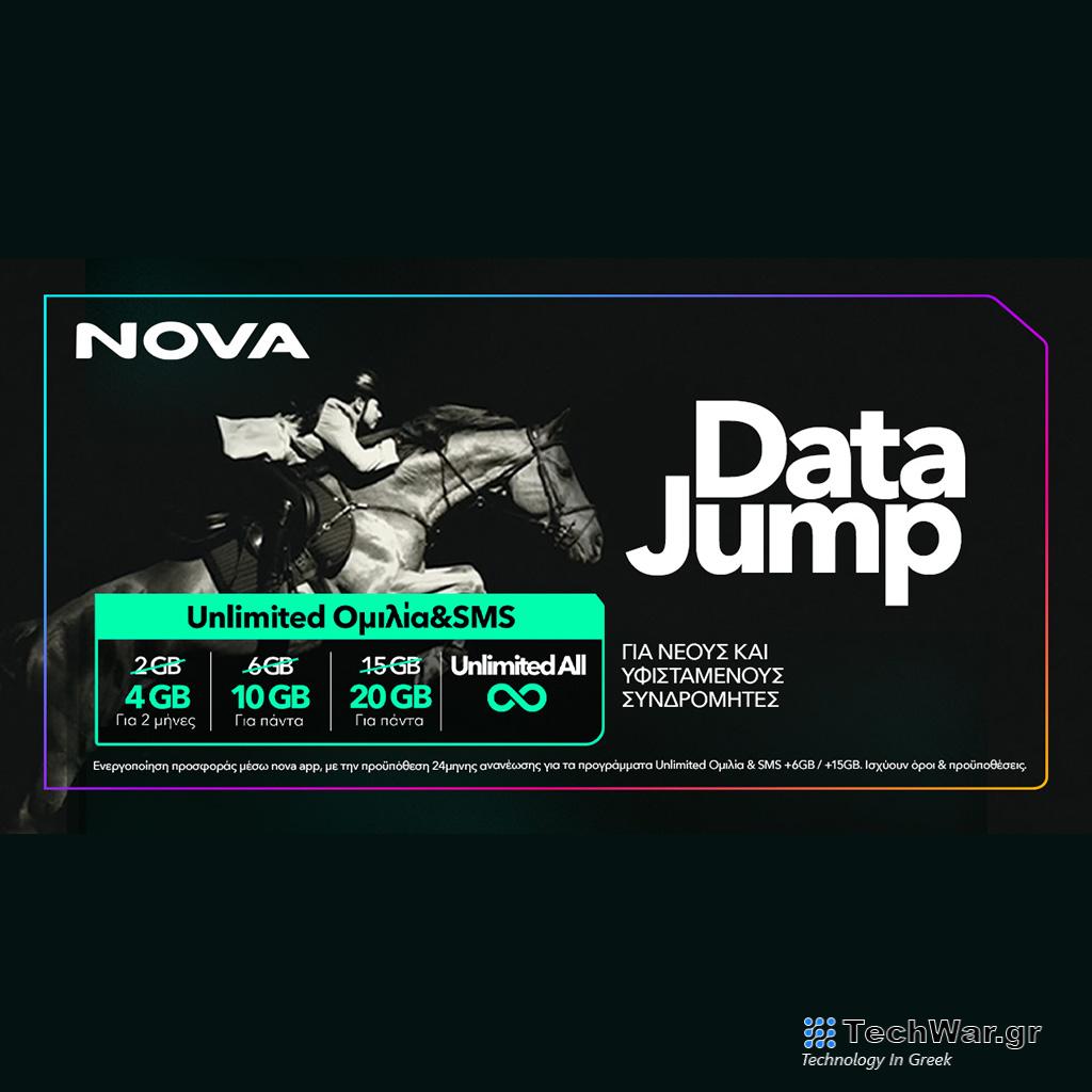H νέα Nova συμπληρώνει ένα χρόνο επιτυχημένης λειτουργίας λανσάροντας το “Data Jump”, προσφέροντας ακόμα περισσότερα Data στην ίδια τιμή - Digitaltvinfo.gr