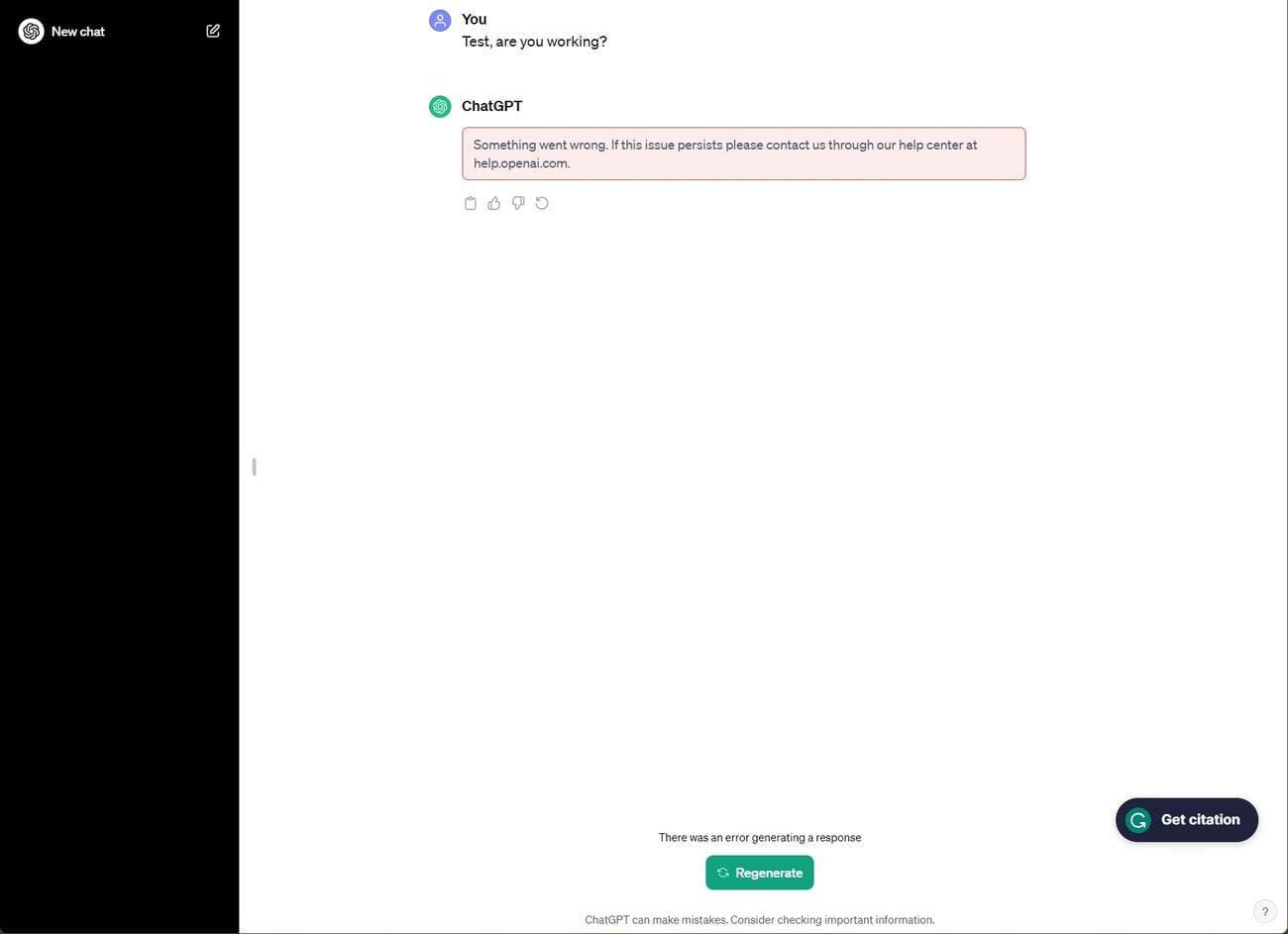 Το ChatGPT είναι εκτός λειτουργίας, οι χρήστες αναφέρουν το μήνυμα "Εσωτερικό σφάλμα διακομιστή"., Το ChatGPT είναι εκτός λειτουργίας, οι χρήστες αναφέρουν το μήνυμα “Εσωτερικό σφάλμα διακομιστή”., TechWar.GR