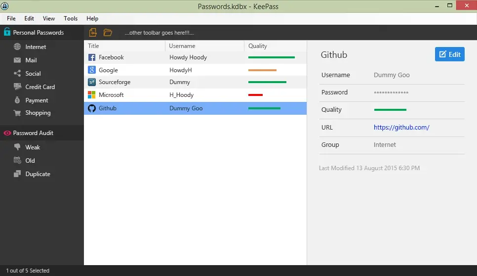 Οι κορυφαίοι 5 καλύτεροι διαχειριστές κωδικών πρόσβασης για το 2024 - Keepass.webp - TechWar.GR
