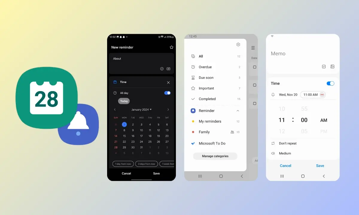 Πώς να ορίσετε υπενθυμίσεις στην εφαρμογή Ημερολόγιο Samsung;
