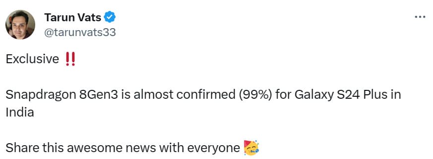 Άλλες περιοχές μπορεί επίσης να είναι τυχερές με ένα Snapdragon Galaxy S24 Plus, Άλλες περιοχές μπορεί επίσης να είναι τυχερές με ένα Snapdragon Galaxy S24 Plus, TechWar.GR