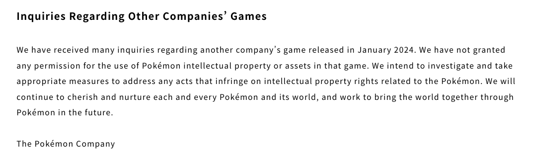 Palworld: Ξεπέρασε τις 8 εκατ. πωλήσεις σε μόλις 6 ημέρες - The Pokemon Company palworld - TechWar.GR