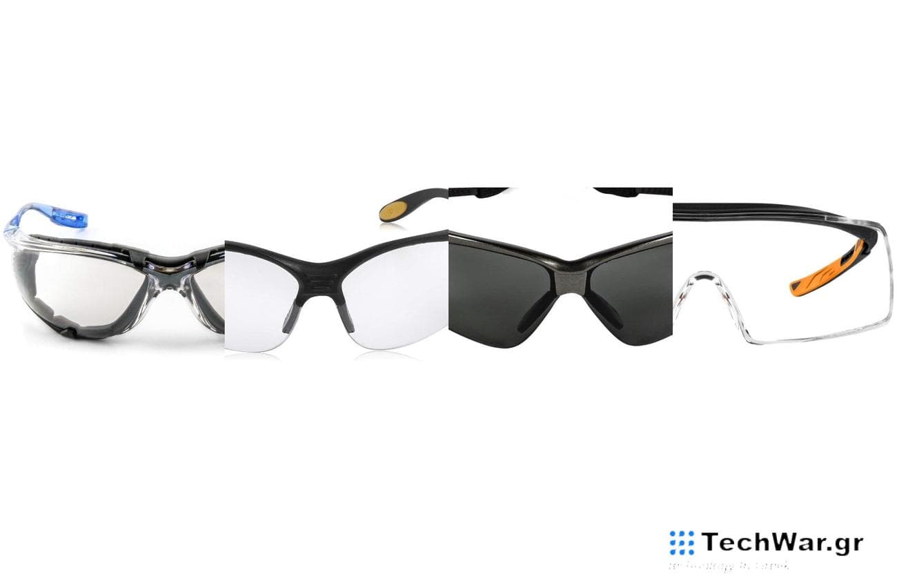 The best safety glasses in 2024 on a plain white background