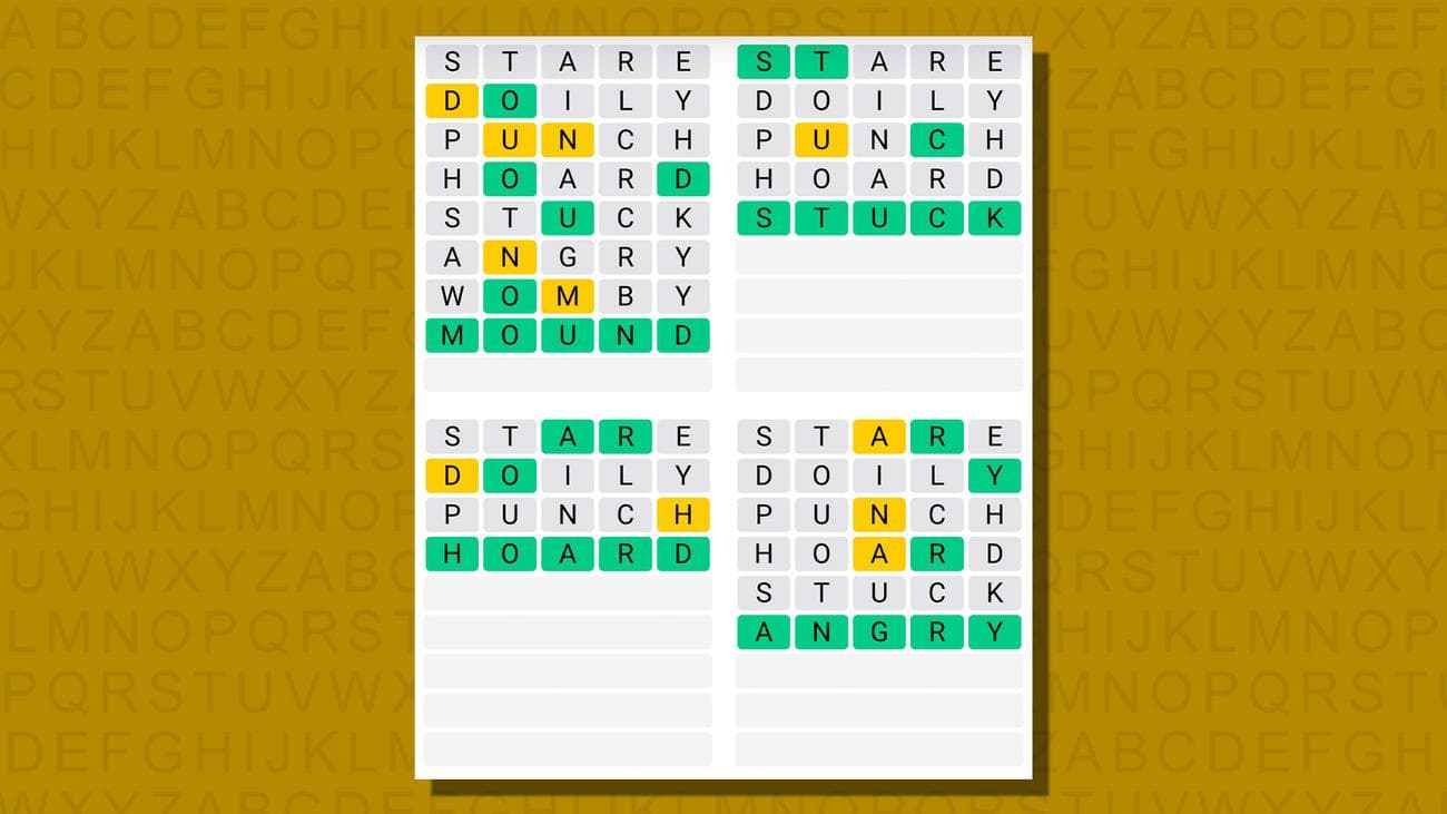 Quordle σήμερα – υποδείξεις και απαντήσεις για την Τετάρτη 3 Ιανουαρίου (παιχνίδι #709), Quordle σήμερα – υποδείξεις και απαντήσεις για την Τετάρτη 3 Ιανουαρίου (παιχνίδι #709), TechWar.GR