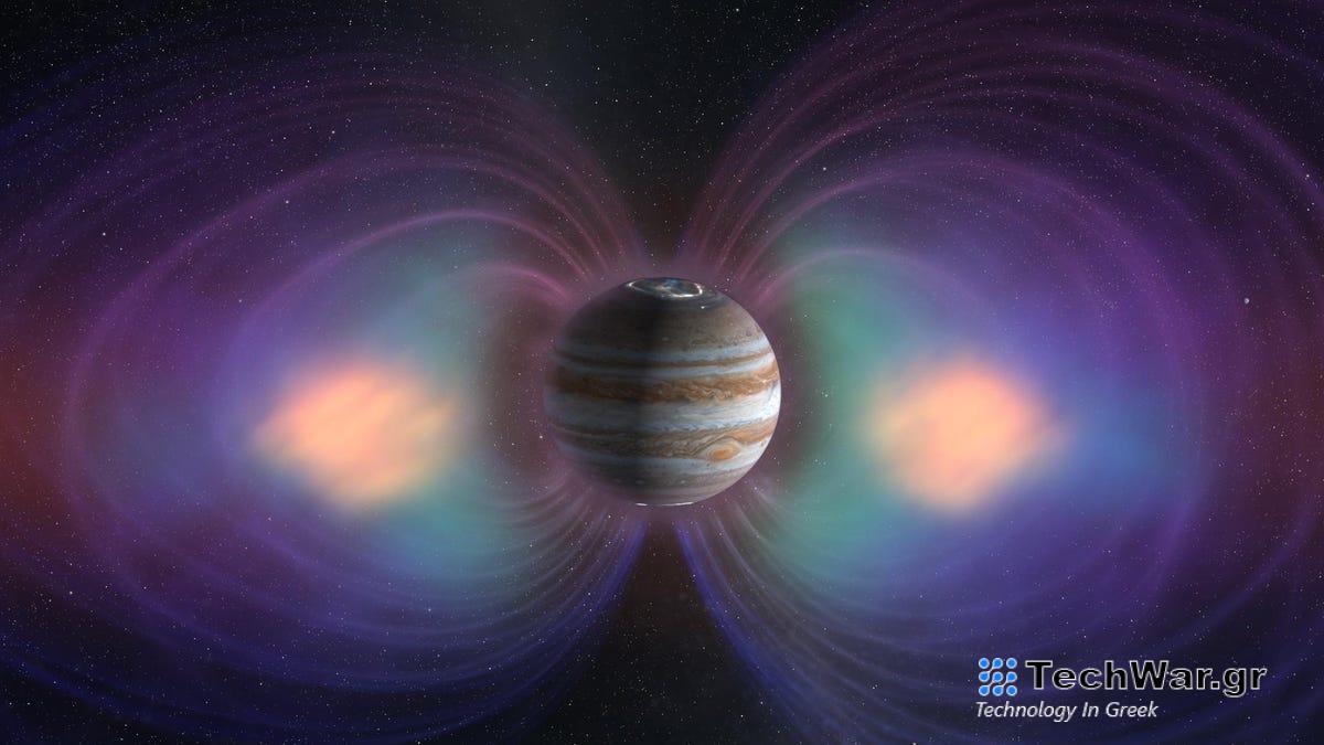 Vintage δεδομένα Voyager αποκαλύπτουν πίδακες πλάσματος στη μαγνητόσφαιρα του Δία