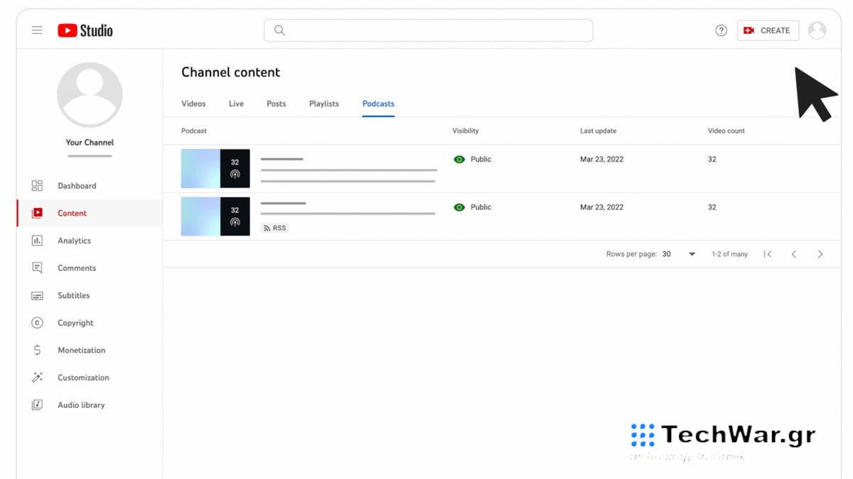 Youtube Podcast, Youtube: Νέα λειτουργία διευκολύνει τους δημιουργούς podcast