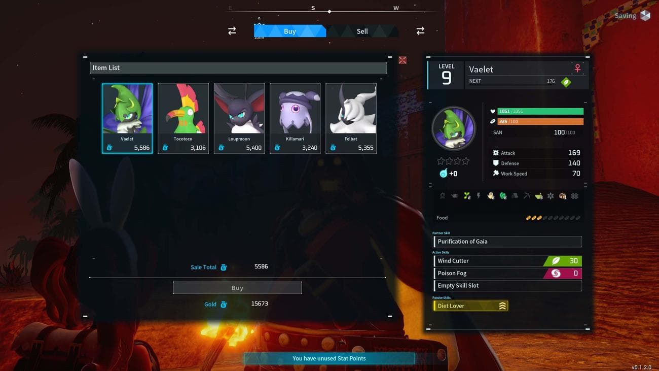 Palworld: Black Marketeer Pals προς πώληση.