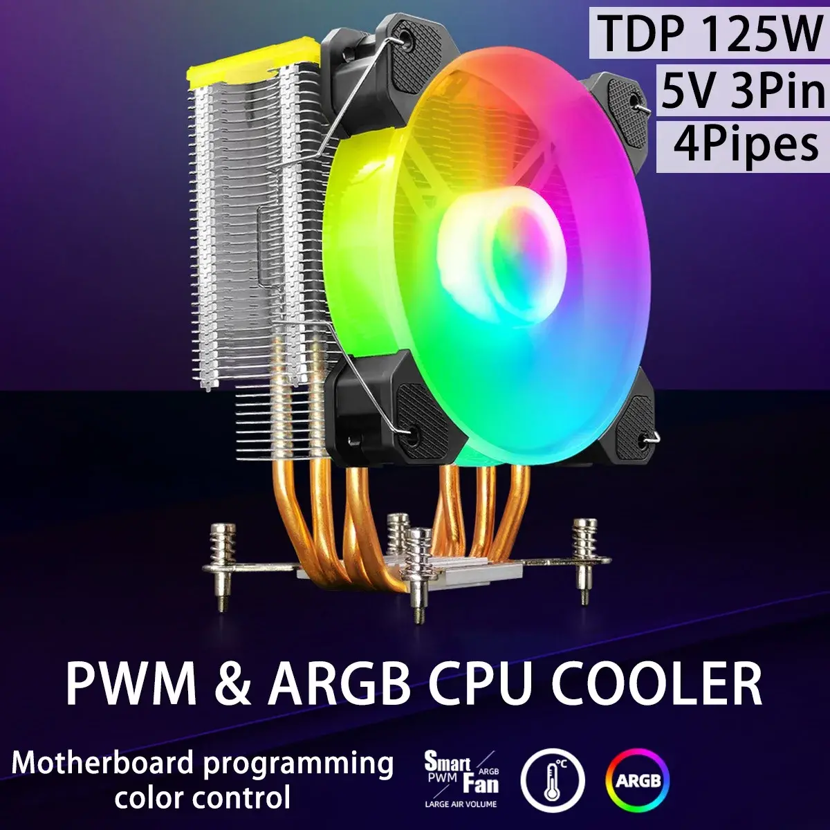 COOLMOON X400 : CPU Cooler με 125W TDP και ARGB Fan στα 20.1€, COOLMOON X400 : CPU Cooler με 125W TDP και ARGB Fan στα 20.1€, TechWar.GR
