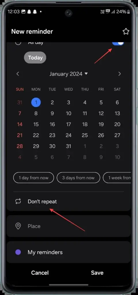 Πώς να ορίσετε υπενθυμίσεις στην εφαρμογή Ημερολόγιο Samsung;, Πώς να ορίσετε υπενθυμίσεις στην εφαρμογή Ημερολόγιο Samsung;, TechWar.GR