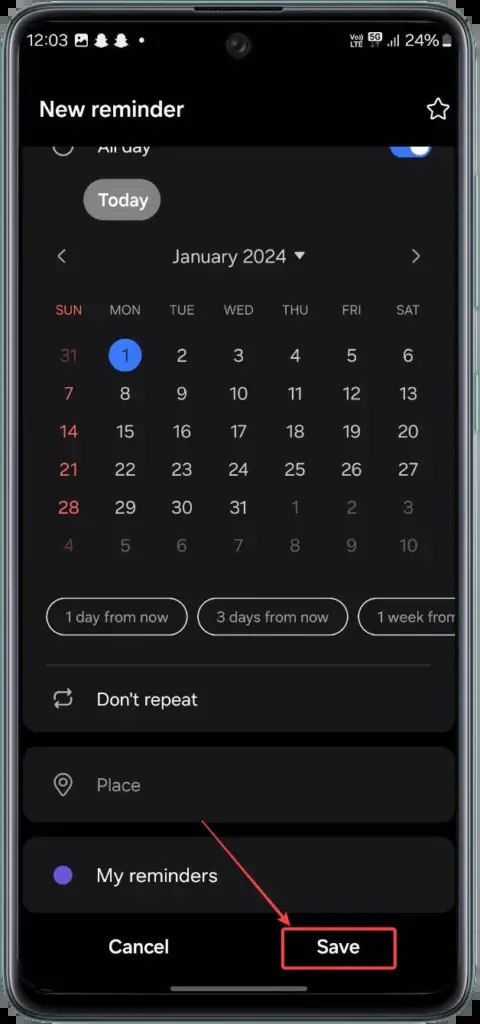 Πώς να ορίσετε υπενθυμίσεις στην εφαρμογή Ημερολόγιο Samsung;, Πώς να ορίσετε υπενθυμίσεις στην εφαρμογή Ημερολόγιο Samsung;, TechWar.GR