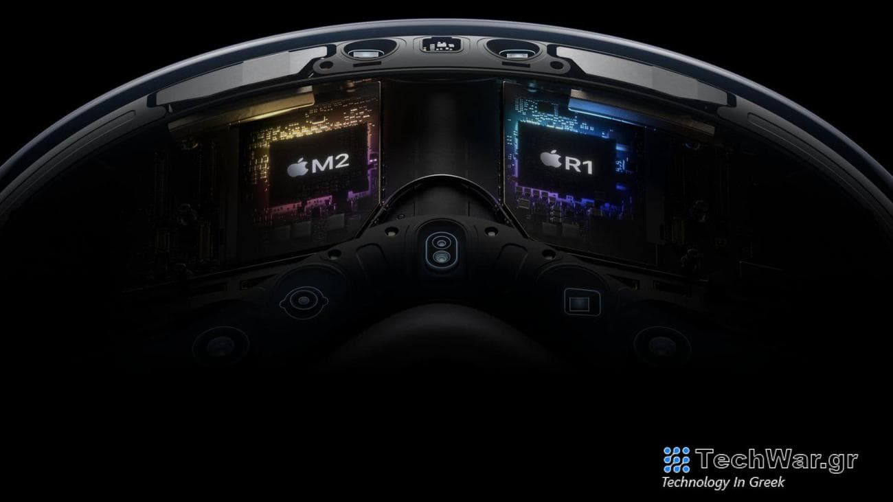 Η Apple κοινοποίησε τα specs του Vision Pro: Αποθηκευτικός χώρος έως 1 TB, τσιπ M2 με CPU 8 πυρήνων, 16 GB RAM και άλλα