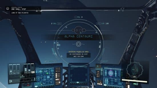 Best new PC games: a person sits in the cockpit of their ship looking at a planet from orbit.