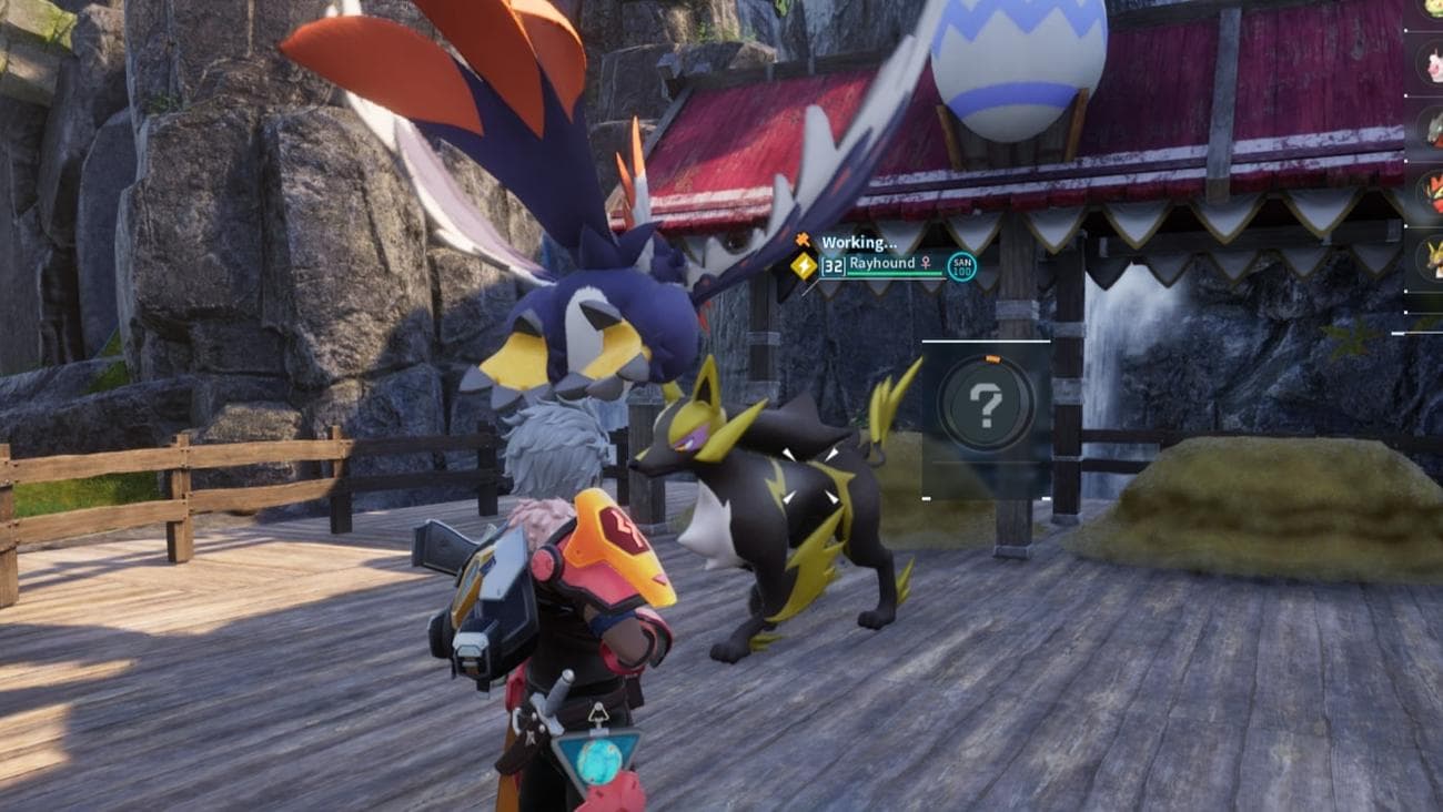 Στιγμιότυπο οθόνης Palworld δύο φίλων που αναπαράγονται